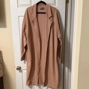 Womens ASOS Ribbed Long Cardigan Blazer Style Sz XL rare find!